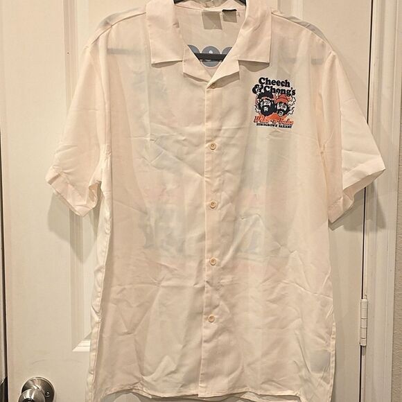 Mad Engine Cheech & Chong Wake-n-Bake Homegrown Bakery Button Down S/S Shirt - Picture 6 of 7